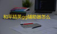 和平精英gg辅助器怎么美化（和平精英辅助网）